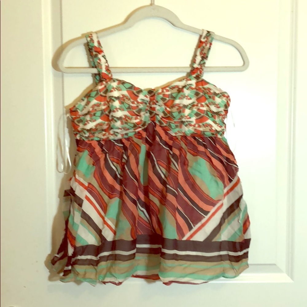 Pure silk tank top